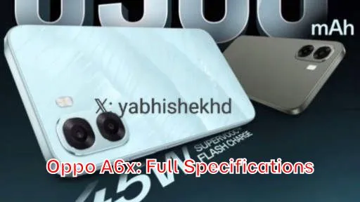 Oppo A6x: Full Specifications