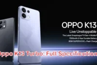 Oppo K13 Turbo: Full Specifications Oppo K13 Turbo: Full Specifications