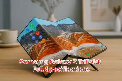 Samsung Galaxy Z TriFold: Full Specifications