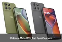 Motorola Moto G15: Full Specifications