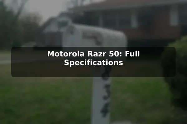 Motorola Razr 50: Full Specifications