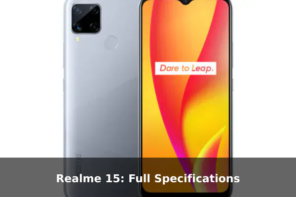 Realme 15: Full Specifications