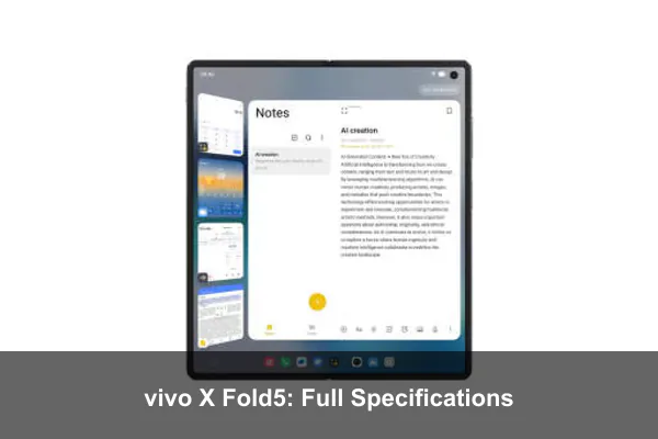 vivo X Fold5: Full Specifications