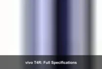 vivo T4R: Full Specifications vivo T4R: Full Specifications