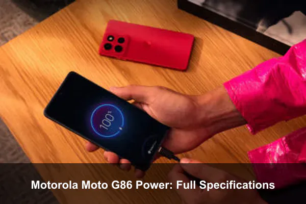 Motorola Moto G86 Power: Full Specifications