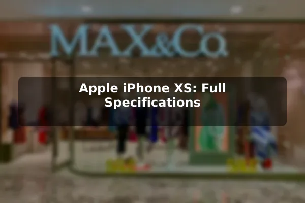 Apple iPhone XS: Full Specifications
