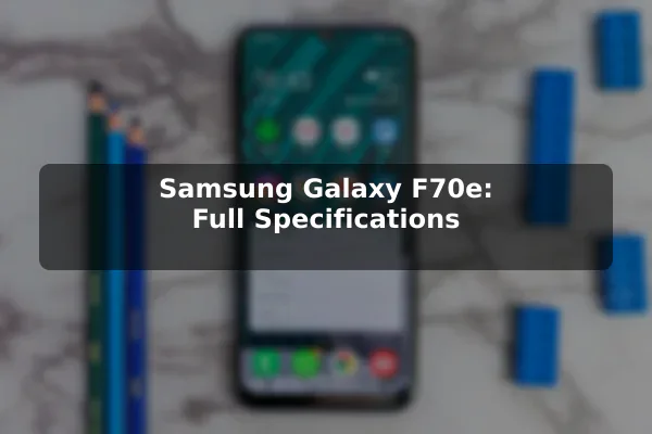 Samsung Galaxy F70e: Full Specifications