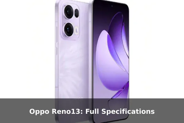 Oppo Reno13: Full Specifications