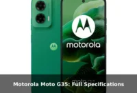 Motorola Moto G35: Full Specifications