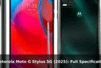 Motorola Moto G Stylus 5G (2025): Full Specifications