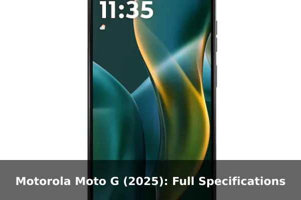 Motorola Moto G (2025): Full Specifications