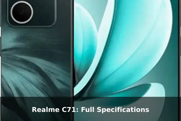 Realme C71: Full Specifications