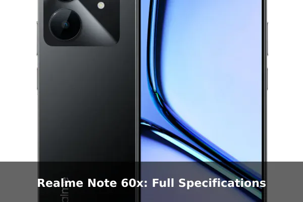 Realme Note 60x: Full Specifications