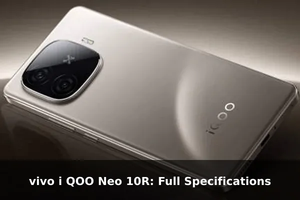 vivo i QOO Neo 10R: Full Specifications